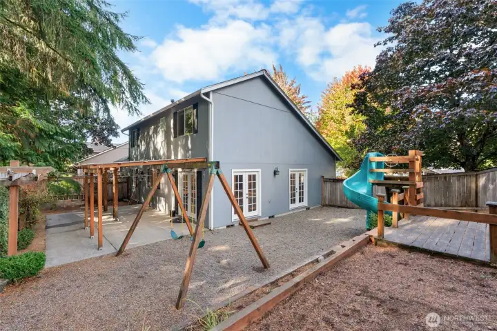 Private backyard perfect for entertaining