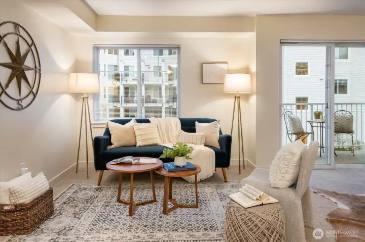 You’ll enjoy tons of natural light in this fourth floor condo with private deck in the heart of Ballard.