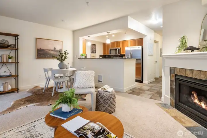 The layout is ideal for a spacious studio condo.