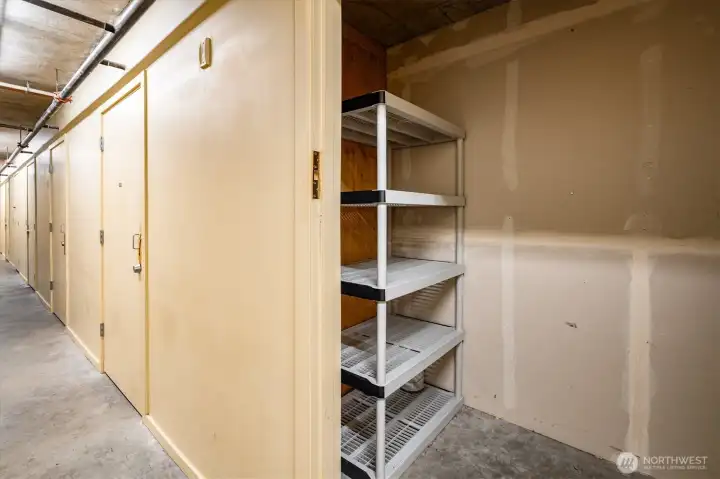Included in this purchase is a private locked storage unit.