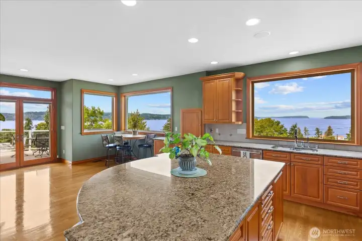 Stunning views from all of main floor