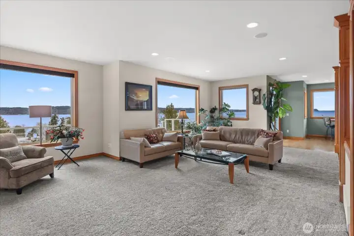 Large living space with views!