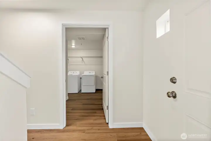 Step Inside to Easy Care Luxury Vinyl Plank Extending Throughout the Main!