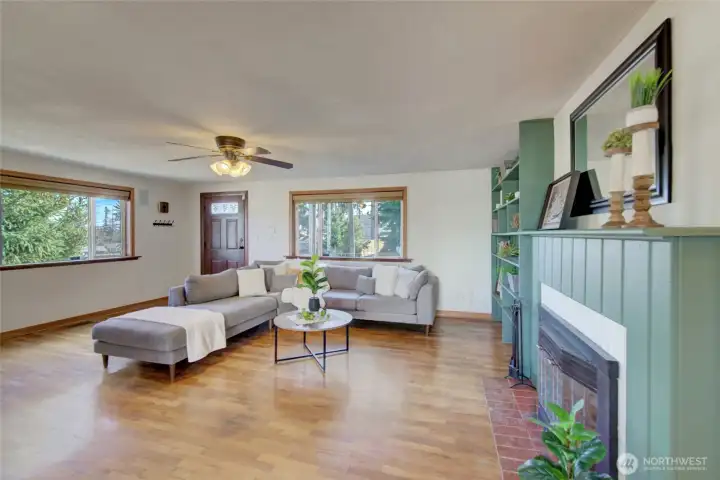 Larger view of the room