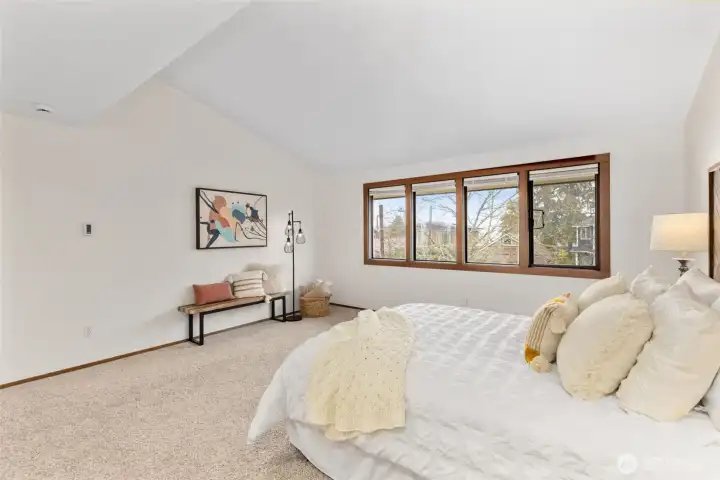 Tons of light and views of lake