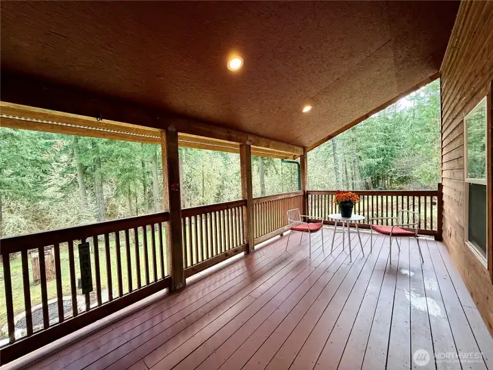 Another view of the covered back deck.