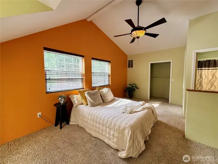 Another view of the primary bedroom