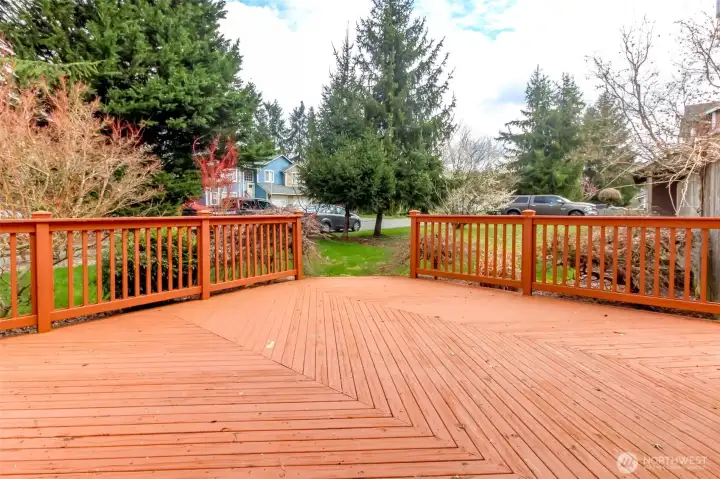 This is only part of the front deck!