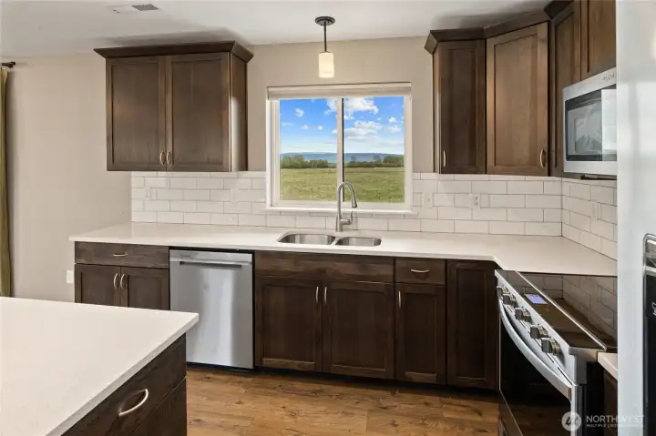 Spacious kitchen with plenty of storage