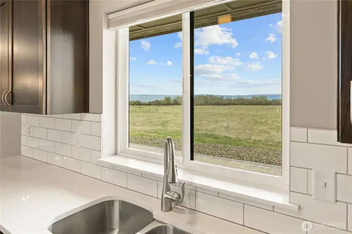 Peaceful views surround the home