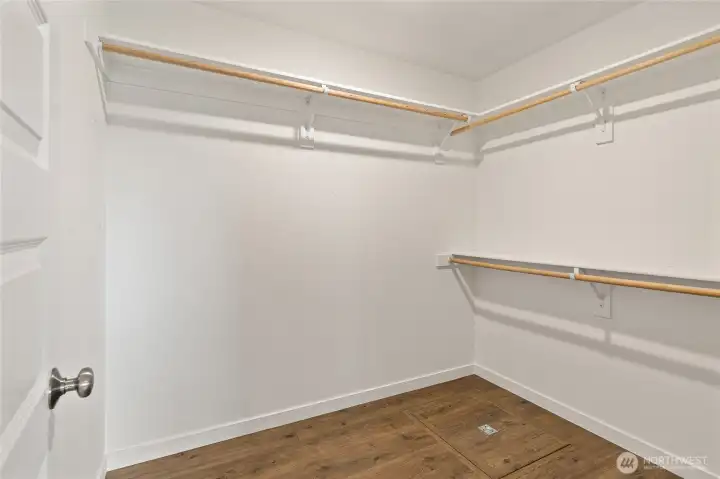 Primary walk-in closet