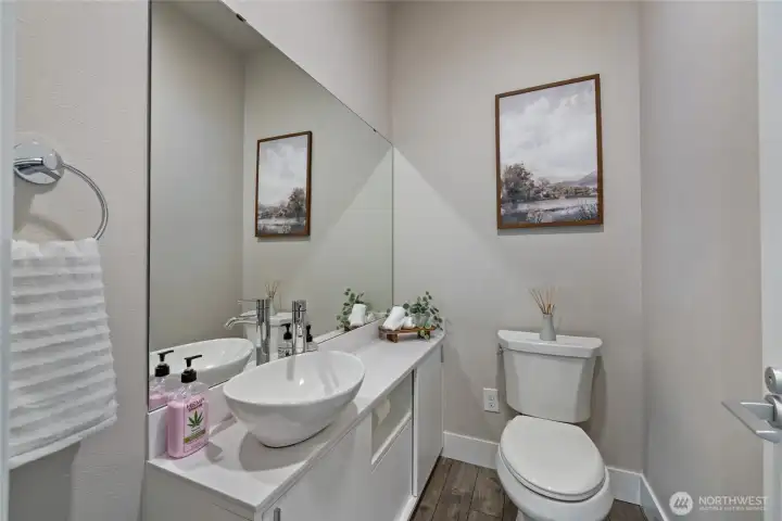 1/2 bath on main floor