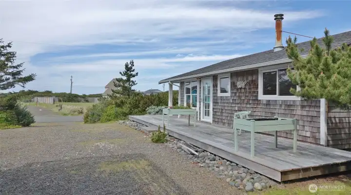 Large Driveway and Yard.