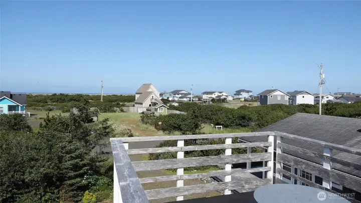 Views from the Deck over the Shed. There are distant Ocean Views!