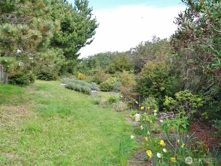 Landscaping and lots of privacy.