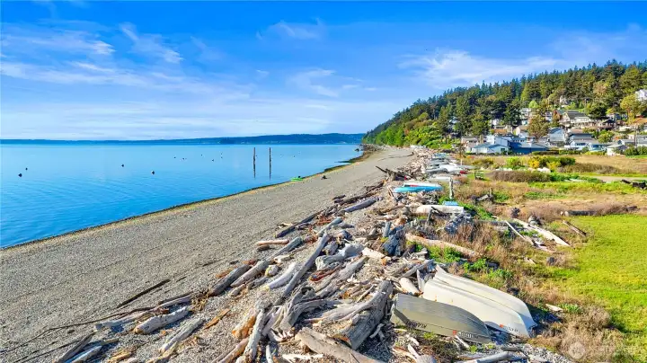 Private Madrona beach access-exclusively for homeowners.