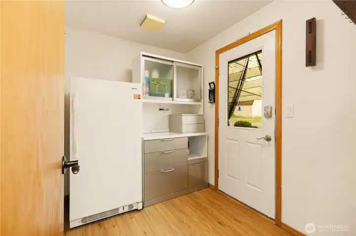 The home features two separate entryways.