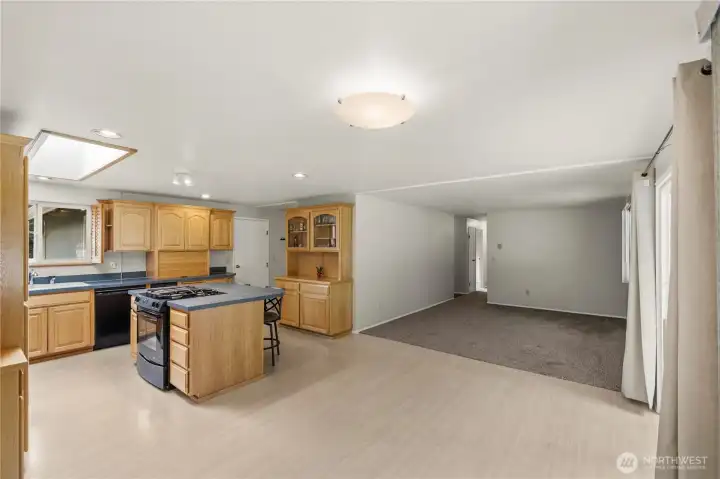 Kitchen and Dining rooms feature updated flooring Kitchen and Dining rooms feature updated flooring
