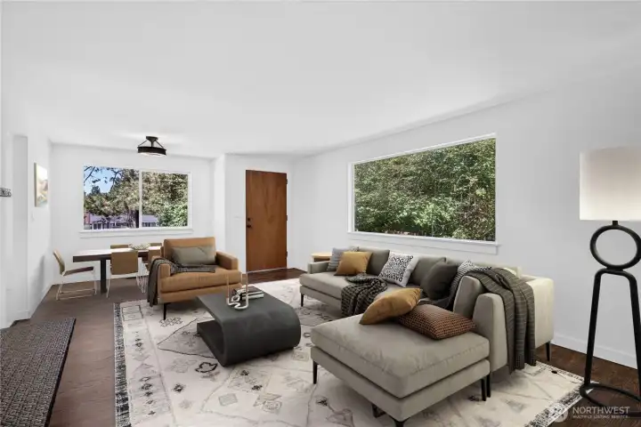 interior photos have been digitally staged.