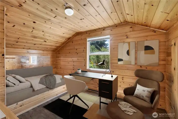 1 of 2, upstairs bedrooms