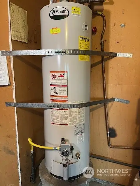 Gas water heater.