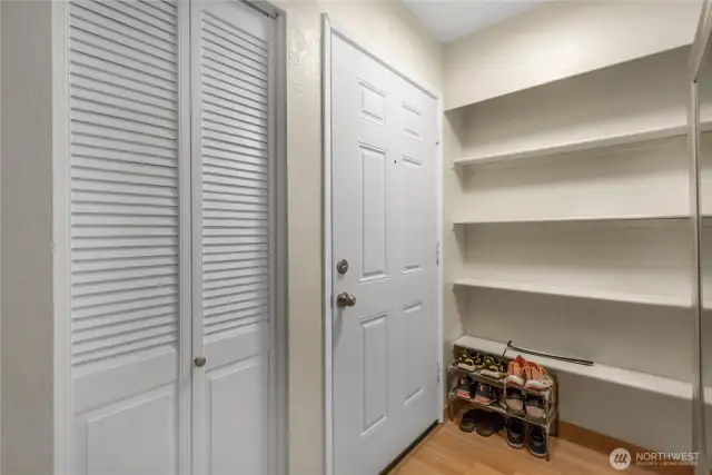 Front Door and coats Closet