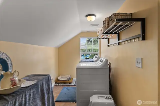 Designated laundry room.