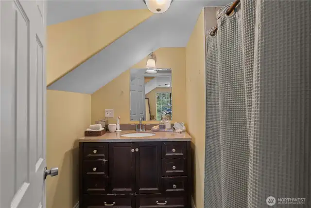 Upstairs 3/4 bath.