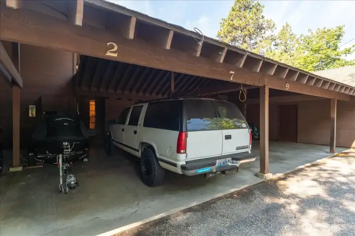 #7 designated covered parking spot