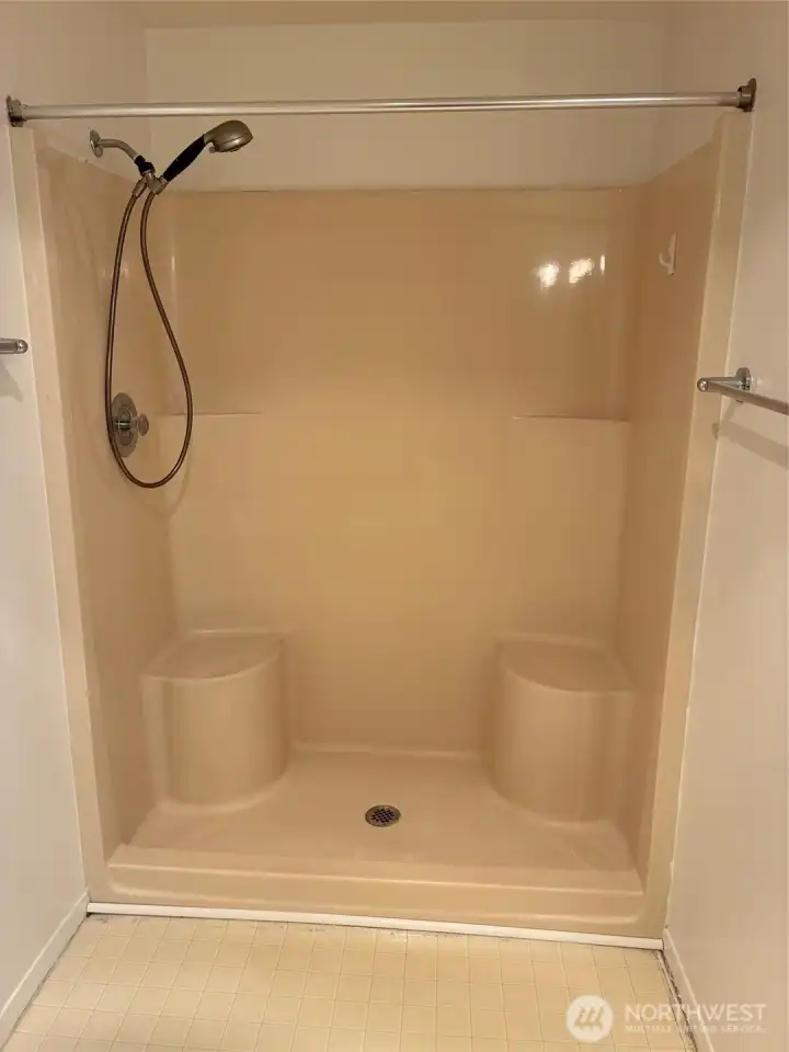 Walk in shower