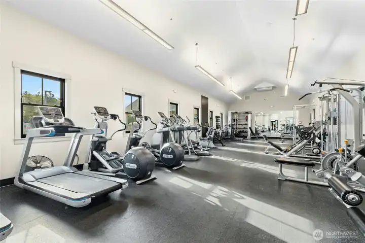 Stay active with access to the community fitness center, complete with all the equipment you need.