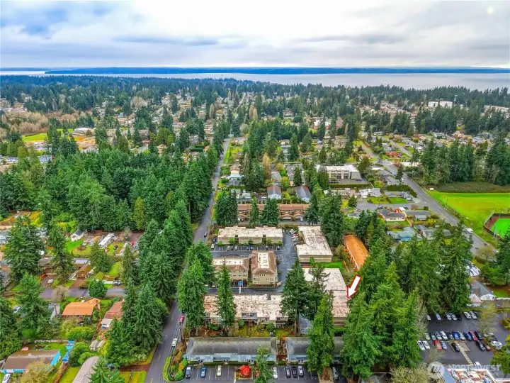 Live close to the shoreline with parks, beaches, and Puget Sound views nearby.
