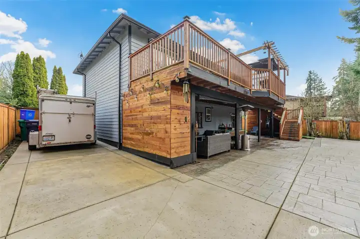 Plenty of gated parking space for your RV or?