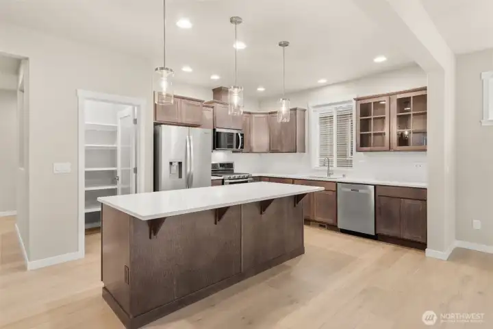Large kitchen island