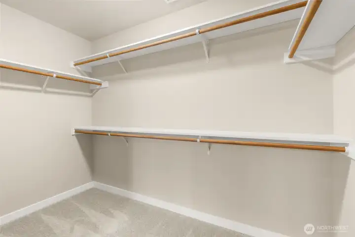 Large primary closet