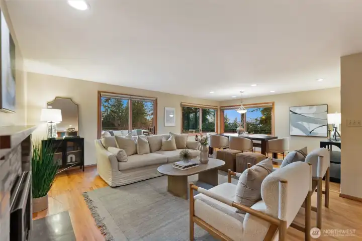 Views to the west and north