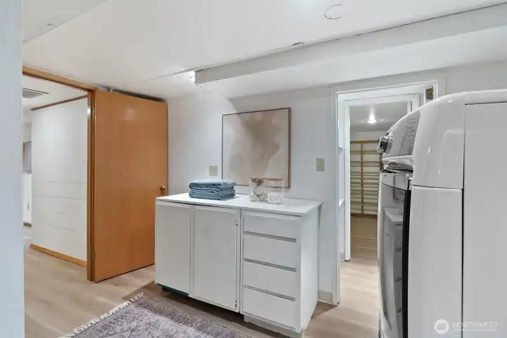 Laundry room, lower level