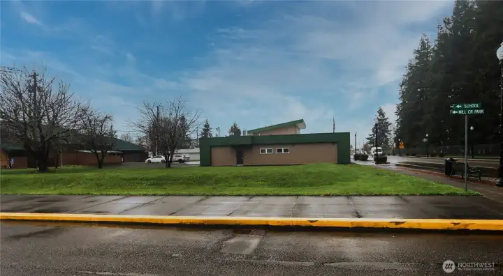 Side of lot (from C Street)