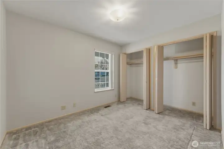 Bedroom #2 with Double Closets