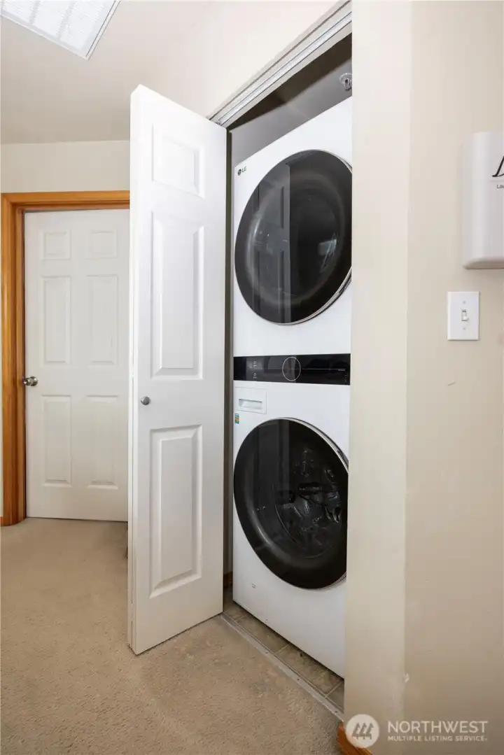 Washer and Dryer Closet upstairs