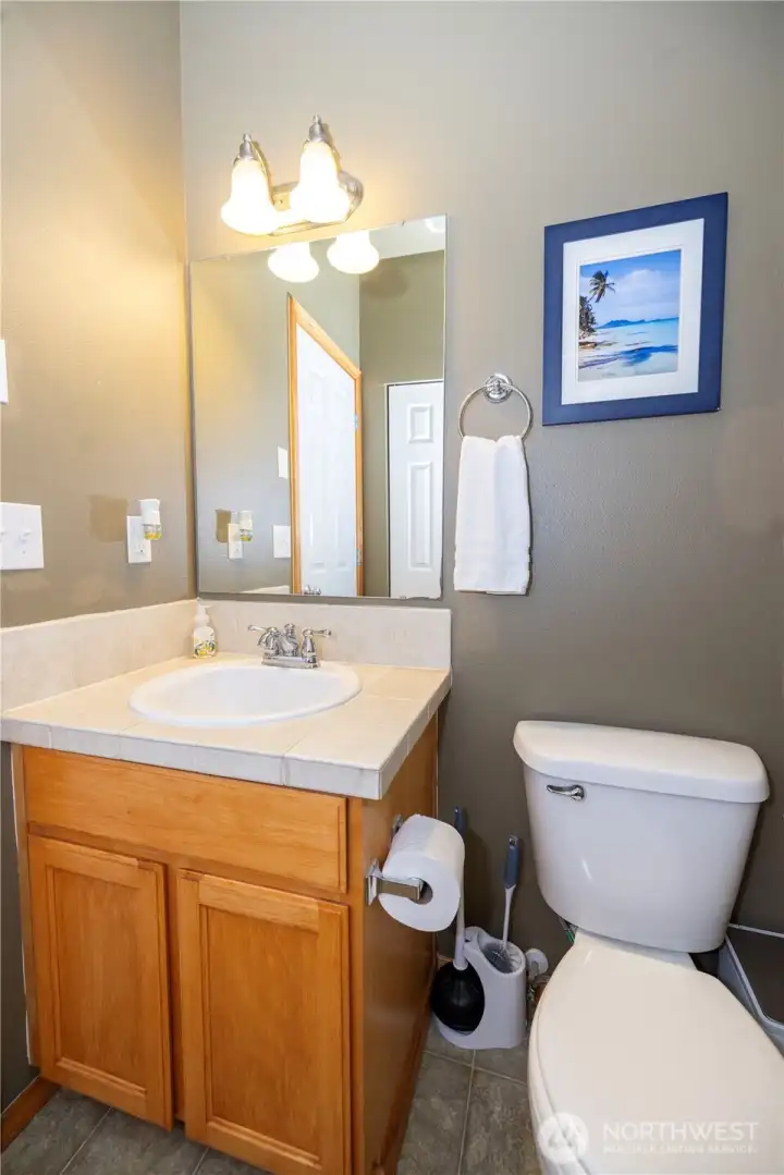 Main floor half bathroom