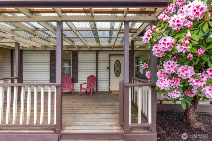 Covered front porch