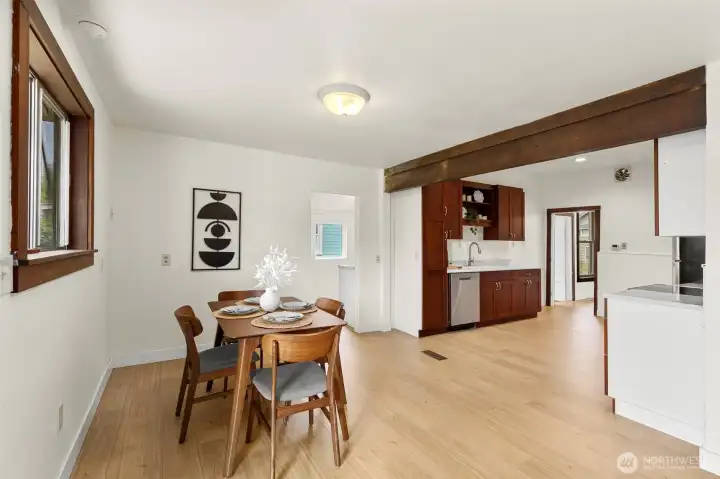 Dining area off of kitchen