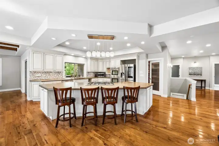 Large kitchen island