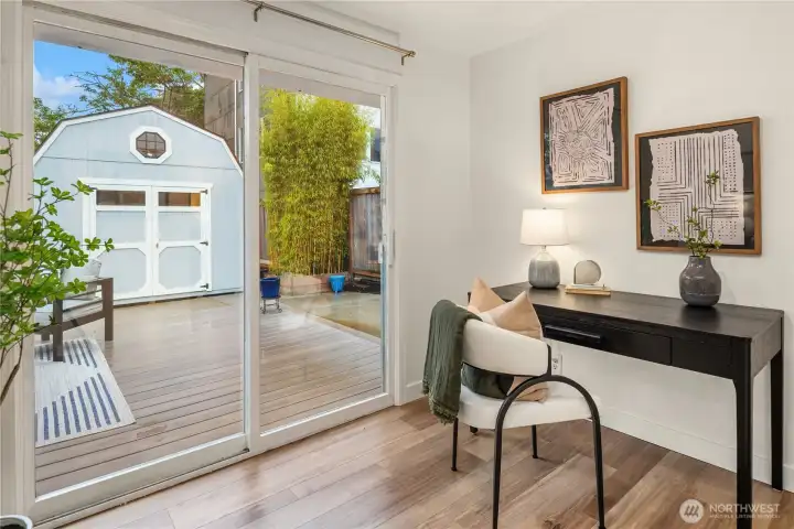 Plenty of room for a home office, dressing area or nursery.