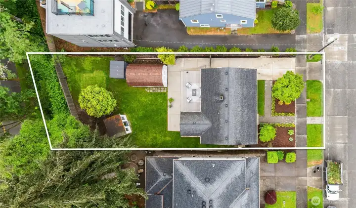 The lot runs from Marshall to 48th and is just a short walk to Lowman Beach and Lincoln Park.