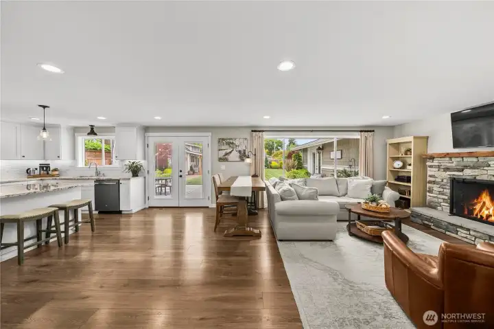 Great room with view to outdoors