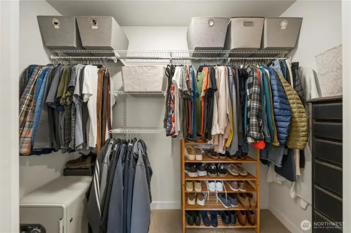 Walk in closet in Primary bedroom