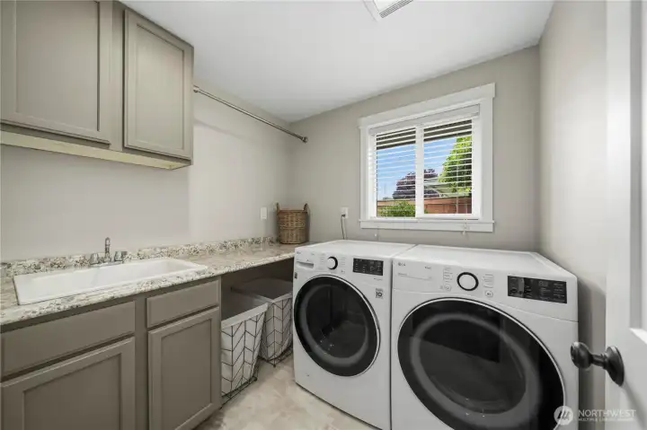 Utility room with all the amenities.