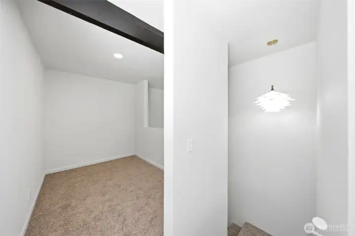Top floor loft area